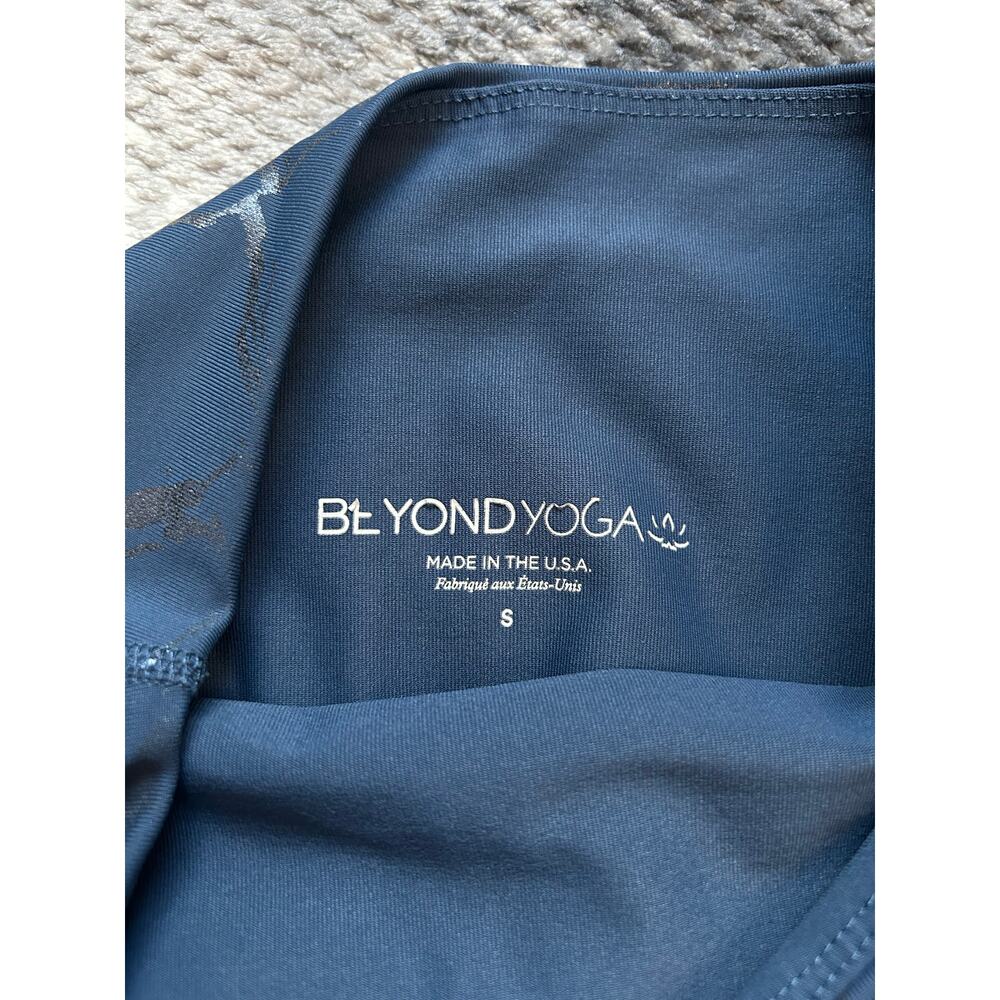 Beyond Yoga Lost Your Marbles High Waisted 7/8 Length Blue Leggings Size Small - Picture 7 of 13